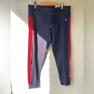 Tommy Hilfiger navy and red sweatpants NWT